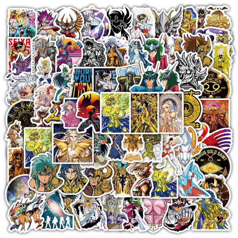 Laptop Original Accessories - Autocollants de dessin animé Saint Seiya,