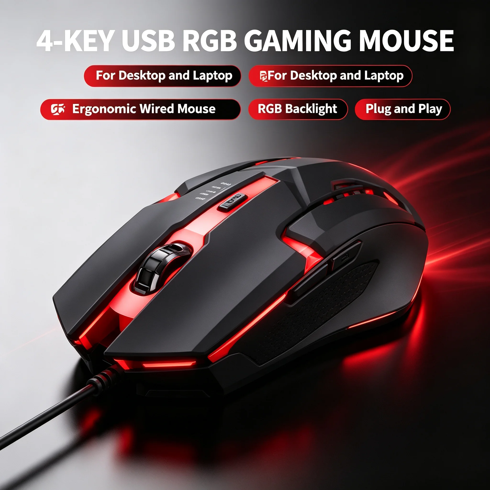 Nouvelle souris de jeu ergonom - Laptop Mouse avis et prix