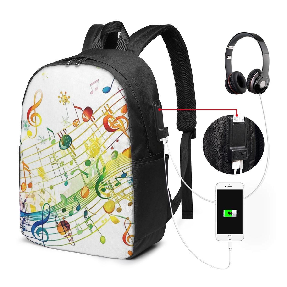 Sac à dos abstrait avec touche - Laptop Bag avis et prix