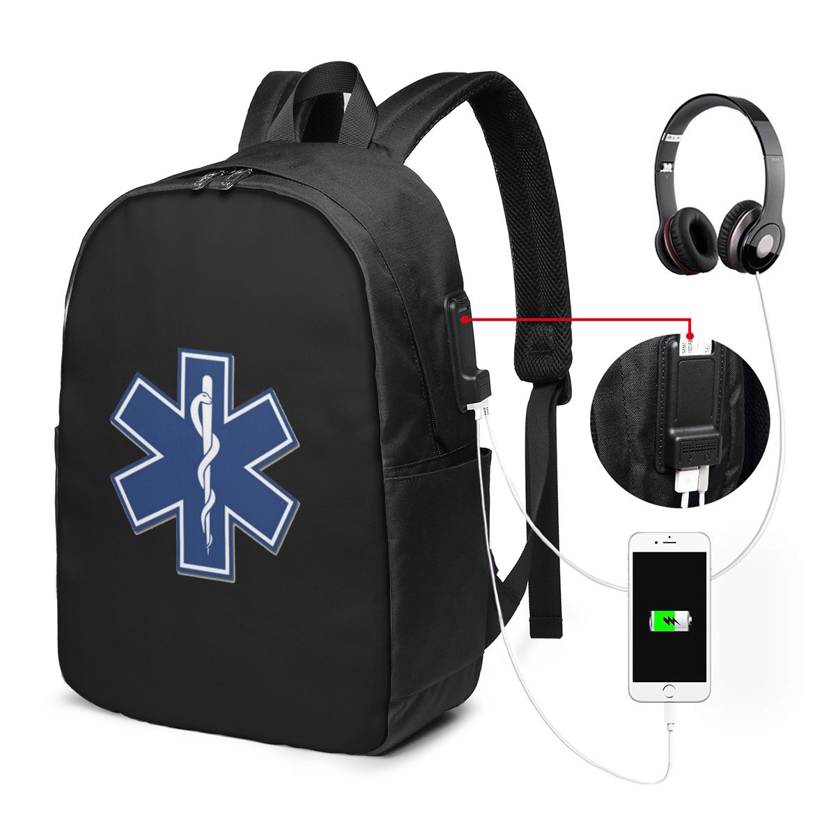 EMT Star Of Life – sac à dos m - Laptop Bag avis et prix